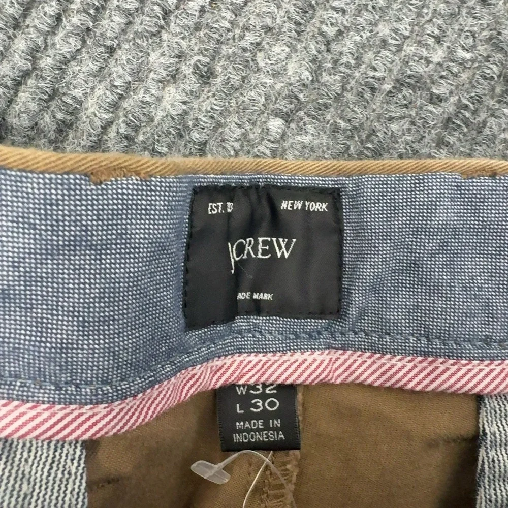 J Crew Pants Mens 32x30 Brown Cotton 770 Straight Chino Casual Classic
